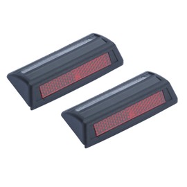 Richter 12110301 Car Door Guard Safety Driving 2Way Side Reflector Red White 2P