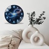 12-Inch Silent Glass Wall Clock, Smart Digital Clock ” Silent