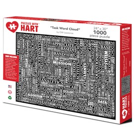 Hart Puzzles Task Word Cloud 1000 Piece Puzzle, 1 EA