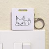Azeeda 'Cute Fox' Keyring Tape Measure/Spirit Level Tool (KM00012586)