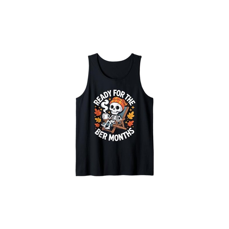 Ready for The BER Months summerween Fall Womens Skeleton Tank