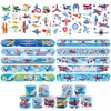 60PCS Airplane Party Set, 30PCS Temporary Tattoos, 30PCS Slap Bracelets,