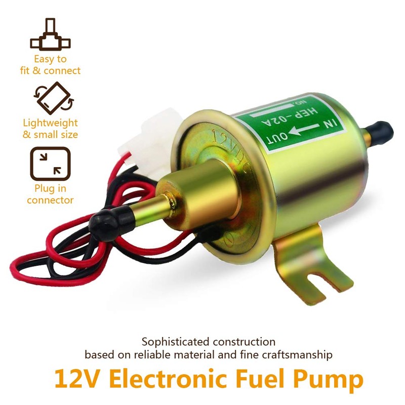 Universal Electric Fuel Pump 12V 1.2A Gas Diesel Inline 4-7