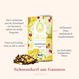 Organic Fruit Tea | "Favourite Mix" | Natural Fruit Tea Blend | Loose Tea | 220 g