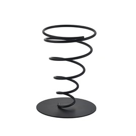 1 Piece French Fries Stand Cone French Fries Stand Spiral Ice Cream Cone Holder Stand Fish and Chips Basket Holders Food Stands Food Basket Snack Appetizer Serving Rack, Black