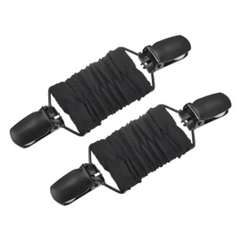 sourcing map 2pcs Dress Cinch Clips, Sweater Clips Shawl Cardigan Collar Clips Scarf Clip Tightener Dress Back Cinch Clip for Women, Black