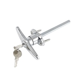 QZATTCAEN Garage Door T-Handle Replacement Lock, Universal Replacement Hardware Garage Locking with 2 Keys, 1 Pack