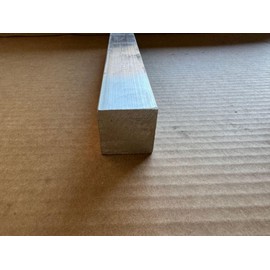 1.25" x 1.25" Aluminum Square 6061 Bar, Solid Bar Stock, 1-1/4" Square Bar, Pick Your Length (Aluminum, 6 INCH)