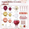 Birthday Decorations Party Pack for Women Burgundy birthday party decoration,