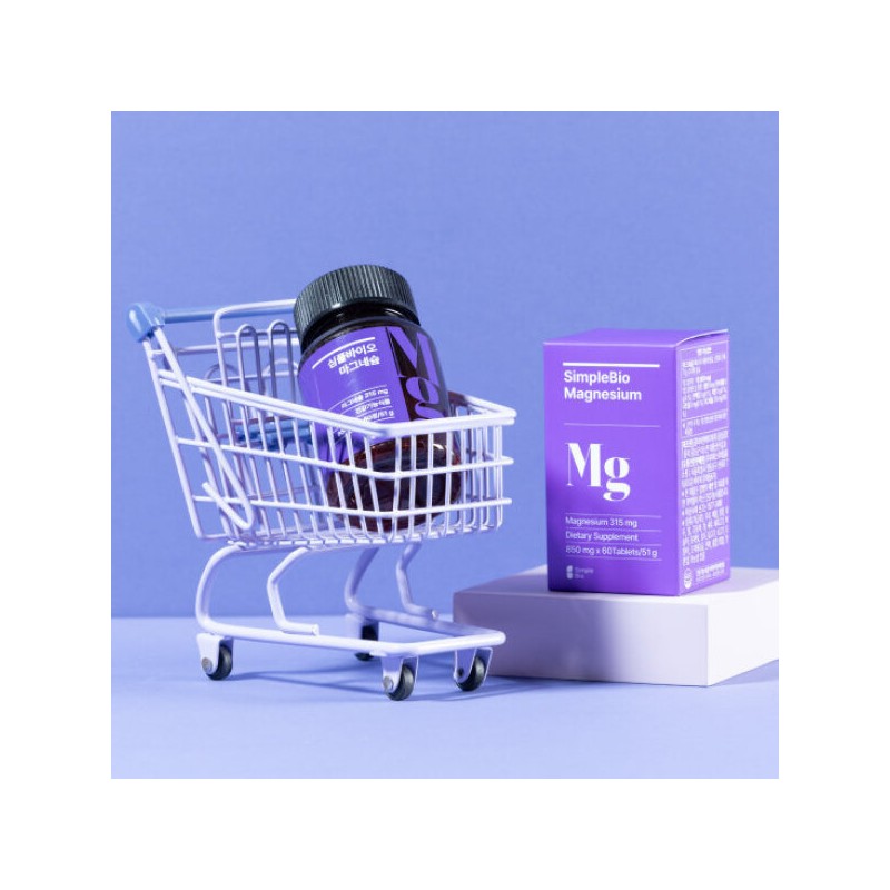 TV특가심플바이오 마그네슘 60정x6병(12개월) TV Special Simple Bio Magnesium 60 Tablets