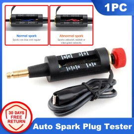 VDIAGTOOL Spark Plug Tester Auto Ignition System Coil Engine In Line Diagnostic Test Tool