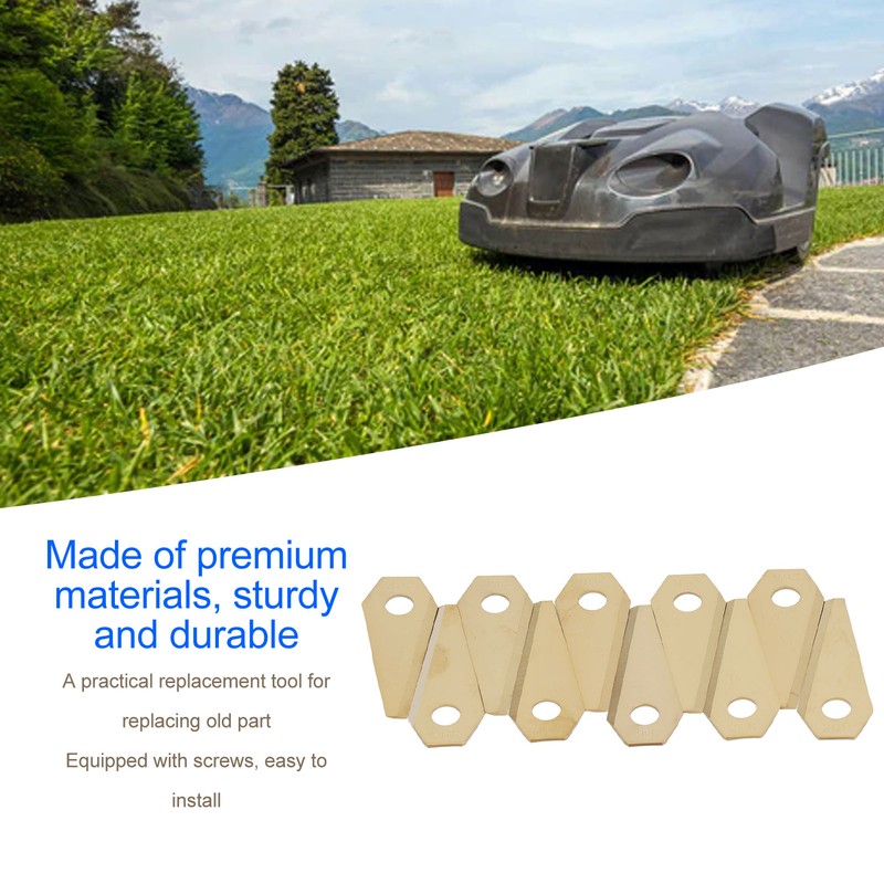 30pcs Robotic Lawnmower Blades Titanium Sturdy Practical Robot Mower Blades