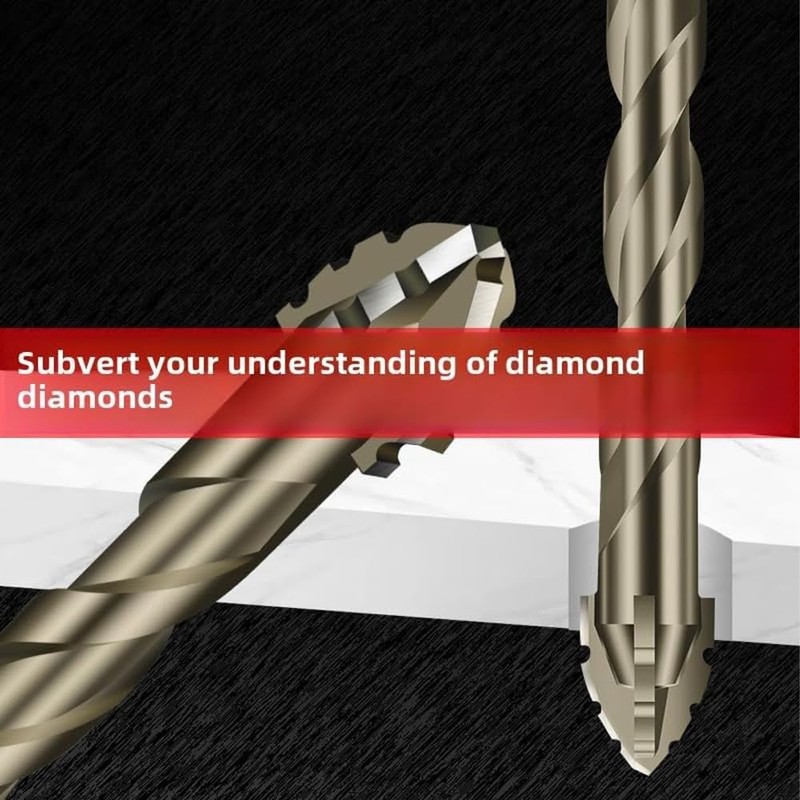 New Four-Flute Sawtooth Eccentric Drill Bit, 2025 Upgraded Four Blade