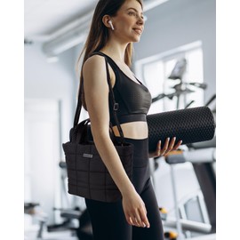 Reebok Crossbody Bags for Women - Lightweight Nylon Small Cross Body Bag Purse with Adjustable Strap for Casual Travel, Black Eve, One Size