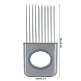 Onion Holder Vegetable Slicer Stainless Steel Onion Peeler with Comfortable Handle for Chef Kitchen Workers Housewife