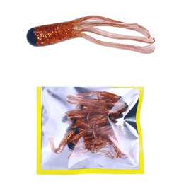 FOLANDO 20 PCS Soft Octopus, Fishing Squid Lures Multicolour Octopus Lures Squid Lures Soft Plastic Fishing Lures 4.8cm