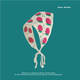 Hofar Crochet Bandana Headbands Y2k Aesthetic Accessories Knitted Head Wrap Handmade Vintage Hair Bandanas Cute Creative Hair Accessories