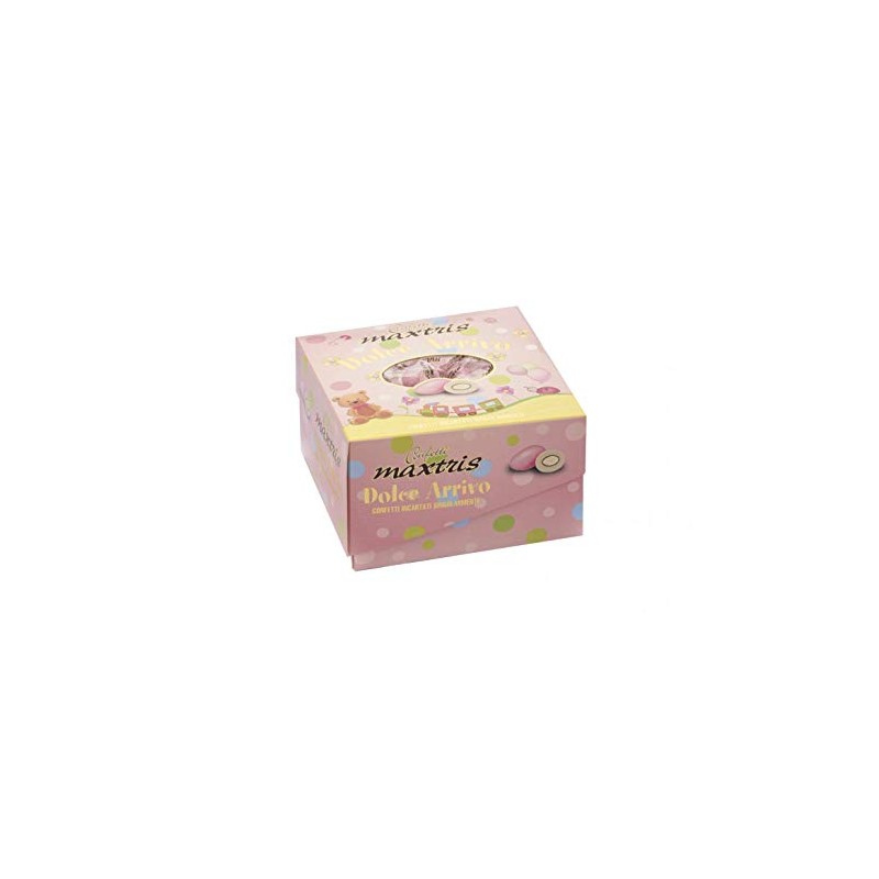 Confetti Maxtris, Dolce Arrivo Rosa Alla, MANDORLA, 500 Grammo