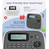 VolenGo D210s Label Maker Machine with 4 Tapes, Label Maker