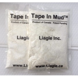 Liagle Tape in Mud™ ｜Fiber Reinforcement additive to Drywall Taping Compound | Finish Drywall Joints Without Tape Tapeless Drywall Finishing - No More Taping | Save 40% of Labor - 2 Bags/Pack