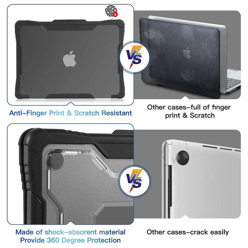 Techprotectus Rugged Laptop Sleeve with Keyboard Cover for Apple 13.6