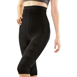 Slim Feather Compression Leggings (Half), Thigh, Compression Shaper, Half Length, black (black 19-3911tcx)