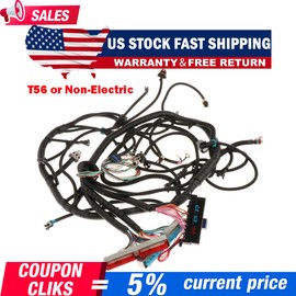 Geartronics LS1 STANDALONE WIRING HARNESS T56 or Non-Electric Tran 4.8,5.3,6.0 1997-2006 DBC