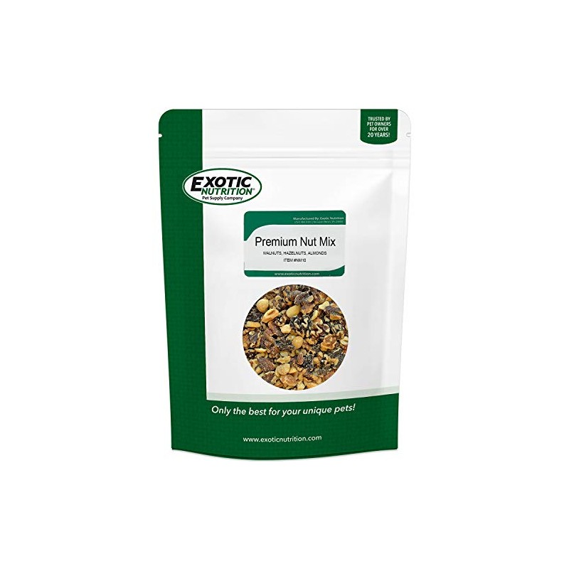 Premium Nut Mix - Unroasted, Unsalted Walnuts, Hazelnuts, Almonds -