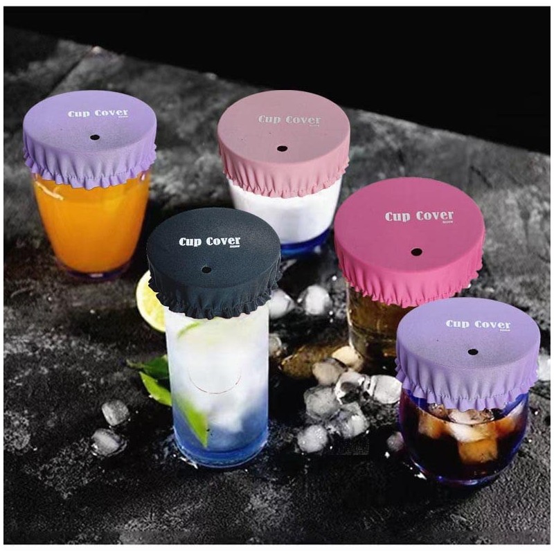 JXLESW 4 Pack Anti Spiking Drink Cover, Reusable Protection Fabric