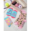 Floraltop 6 Pairs Funny Tennis Socks for Women Novelty Casual