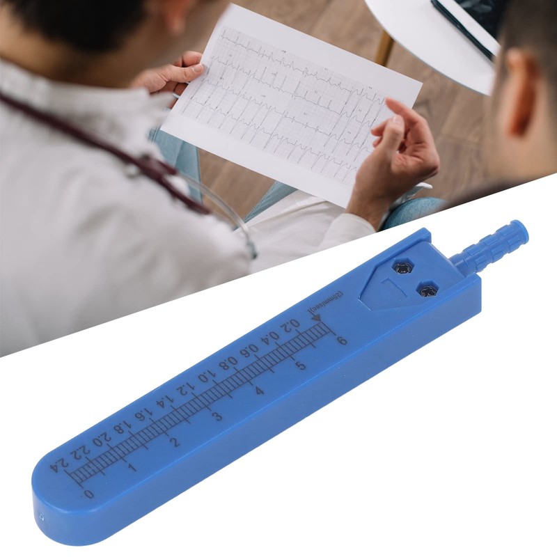 Telituny Medical Vernier Caliper, ECG Caliper, 0-2.4 Inch Stainless Steel