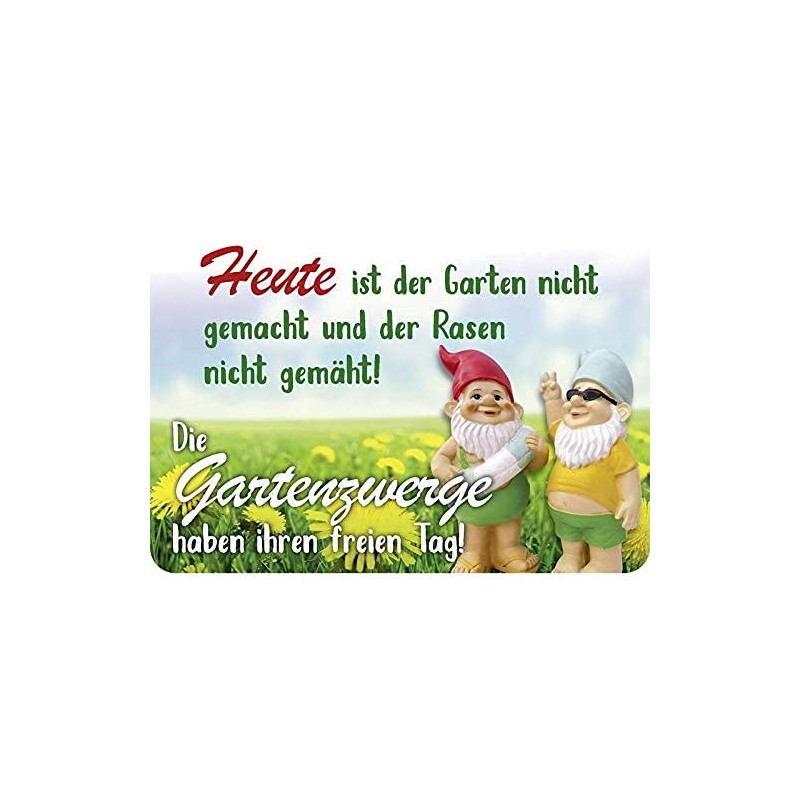 Blechwaren Fabrik Braunschweig Kulthänger Tin Sign – Heute IST DER