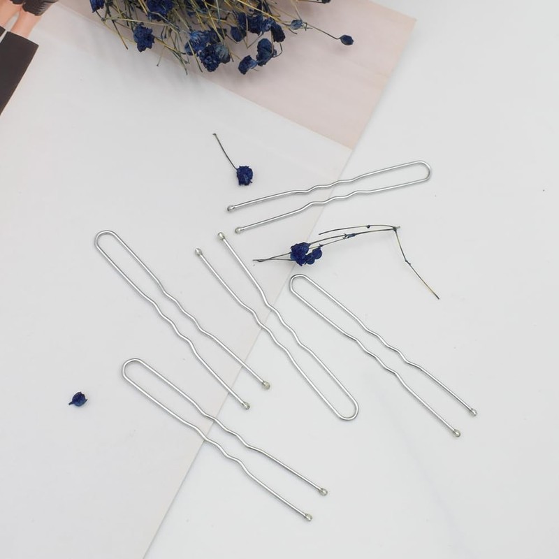 330 Count U Shaped Silver Hair Pins for Buns, YINGFENG