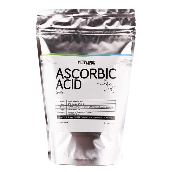 Ascorbic Acid (Vitamin C) 10 lbs. Immune Support & Antioxidant Supplement. No Fillers. Fine Crystals. Organic. No GMO