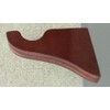 Support bracket for a 1-3/8" wood pole - 1 pair (Mahogany)