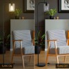 Industrial Black Floor Lamp with Glass ShadeColor: as show Color