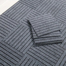 Unbranded Carpet Tile Floor Square Soft Padded Reusable Self Adhesive 1Pcs 12"x 12" US