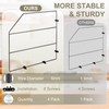 Blulu 4 Pcs Baking Sheet Organizer Tray Dividers for Cabinets