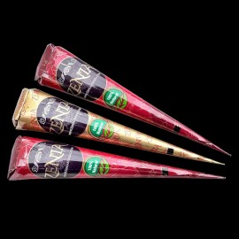 3-Pack 25g Natural Henna Cones – Organic Hair Dye for Temporary Coloring, Body Art, and Mehndi Designs, Easy-to-Use Natural Henna Kit