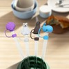 ZhangyiHot Straw Cover Cap Kit, Reusable Drinking Dust Plugs Set