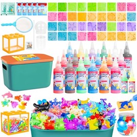 TIME4BUY Magic Water Elf, Kit de Juguete Elfo Mágico de Agua, con 20 Geles Mágicos y 36 Moldes, Juegos de Pintura, Manualidades para Niñas y Niños, Ju