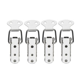 IMAGINE 4Pcs Stainless Steel Spring Loaded Toggle Latch Catch Clamp Clip for Trunk, Case, Box, and Chest (72mm Overall Length)