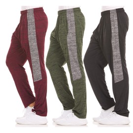 DARESAY Dry-Fit Sweatpants for Men - Track Pants Men - Stretchable Workout Clothes - Comfy and Soft Moisture Wicking (3-Pack)