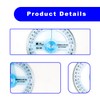 Bojueshaw 2pcs 360 Degree Protractor,Plastic Circle Protractor Angle Measure Ruler,12cm