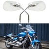 10mm Motorcycle Mirrors, Chrome M10 Rearview Mirrors for Shadow VTX
