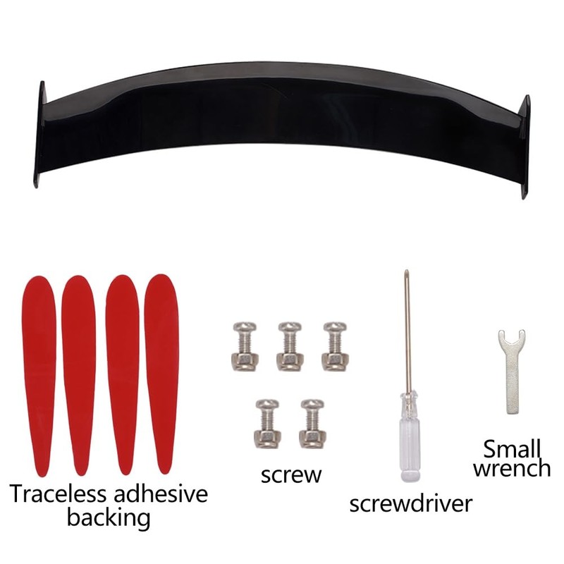 XhuangTech Mini Spoiler Car Rear Wing, Universal Car Tail Wing
