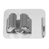 4Pcs Silver Mop Broom Holder with Hook Wall Mounted 304