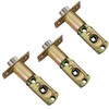 3PCS Adjustable Deadlatch 2-3/8'' or 2-3/4'', Keyed Entry Door Lock