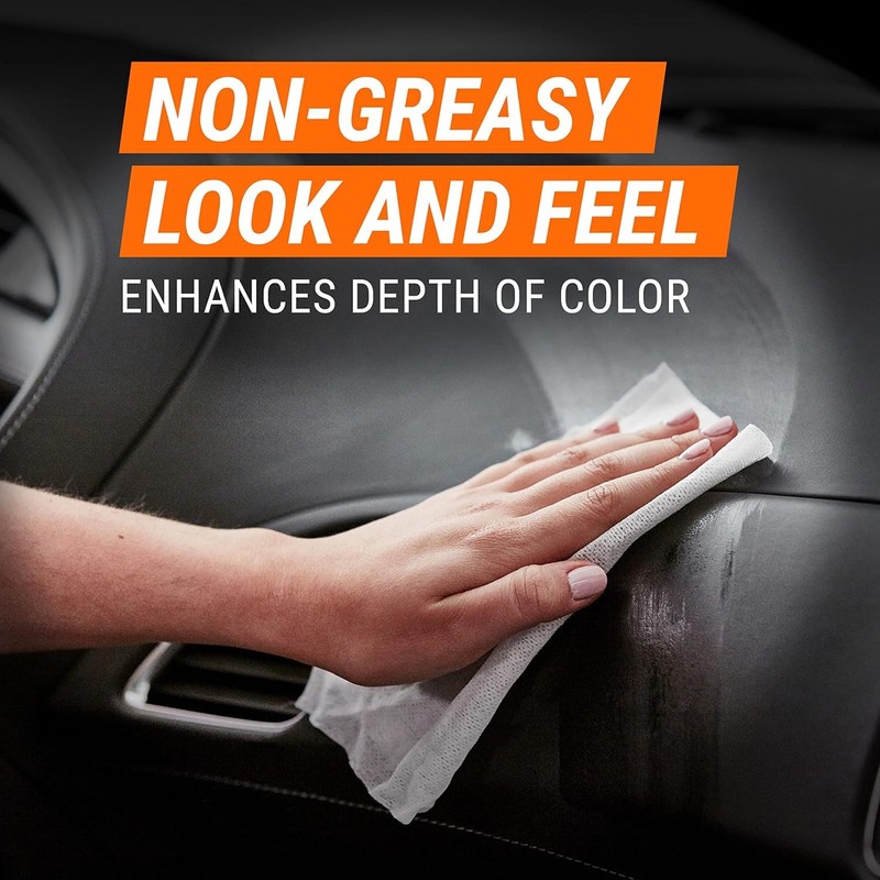 Armor All Ceramic Car Leather Cleaning Wipes, Use on Heated
