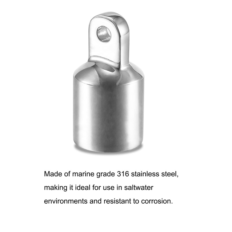 TINGZHIGO Bimini Top Eye End Cap Fits 1-1/4" 32mm Round